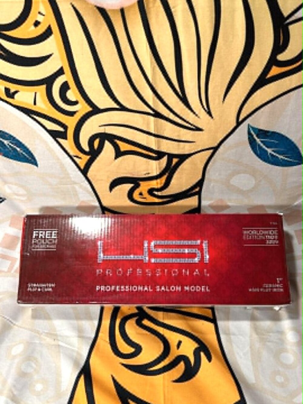 HSI Professional 1” Ceramic Flat Iron – Tourmaline Ionic - Glove & Pouch - NEW